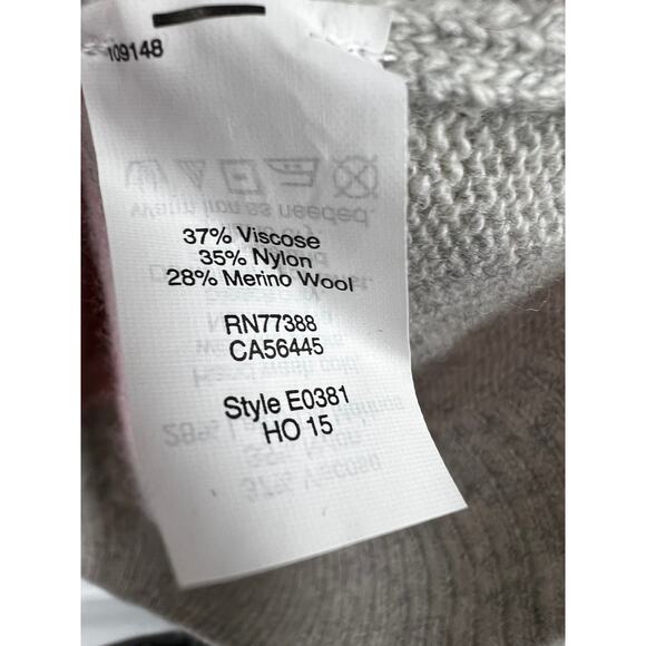 J. Crew Sweater‎ Womens Pullover Fair Isle Long Sleeve Heather Gray Size L - Picture 3 of 4